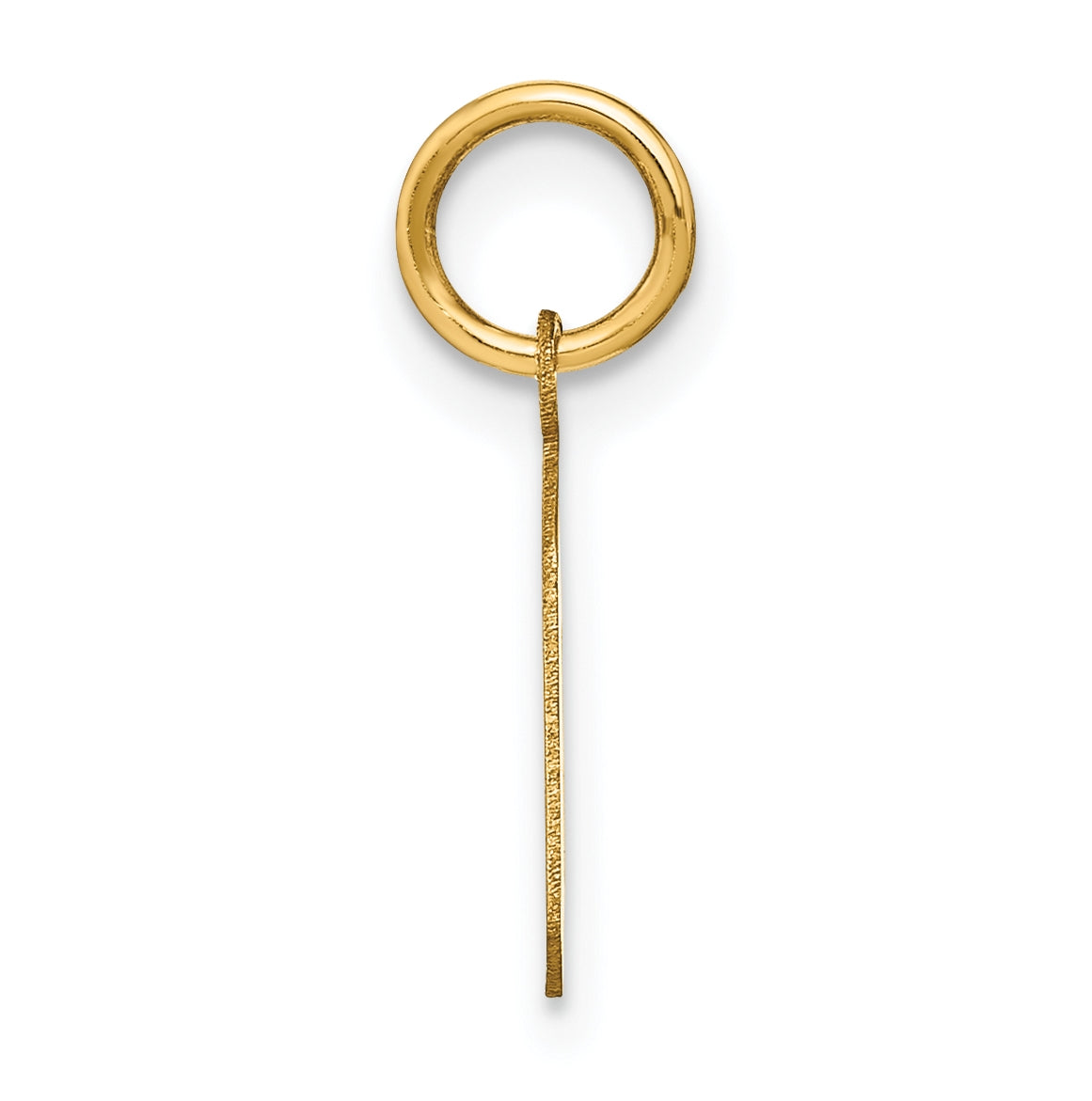 14K Yellow Gold G Letter Initial Pendant