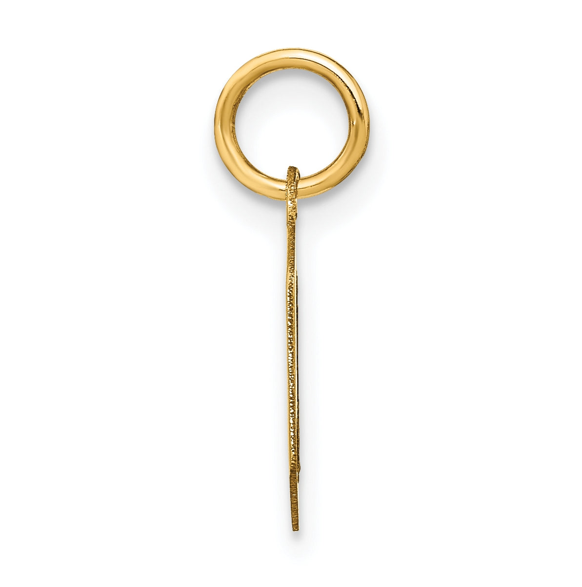 Sterling Silver Gold-plated Letter O Initial Pendant
