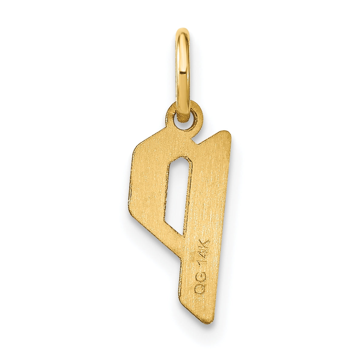 Sterling Silver Gold-plated Letter P Initial Pendant