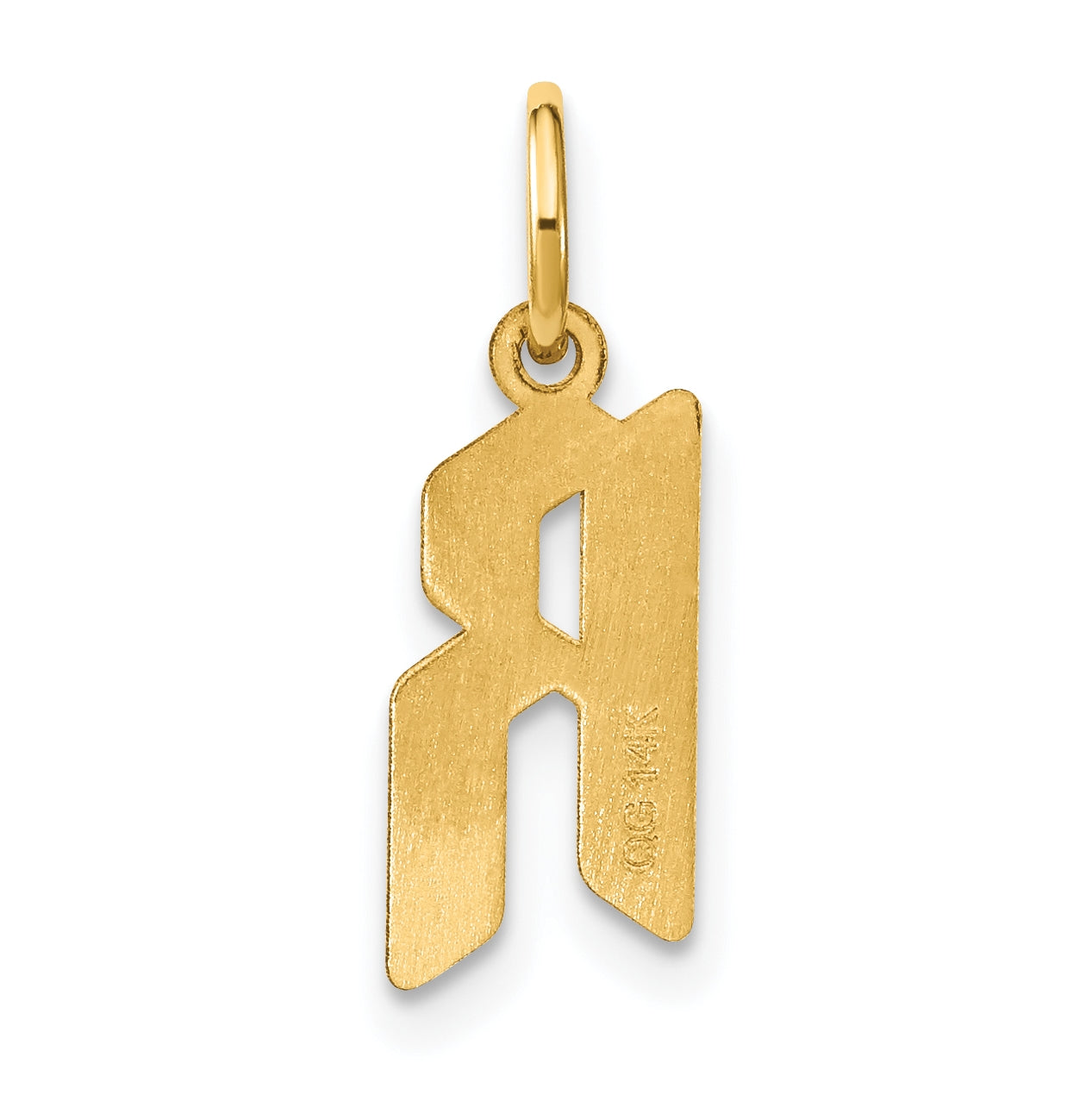 Sterling Silver Gold-plated Letter R Initial Pendant