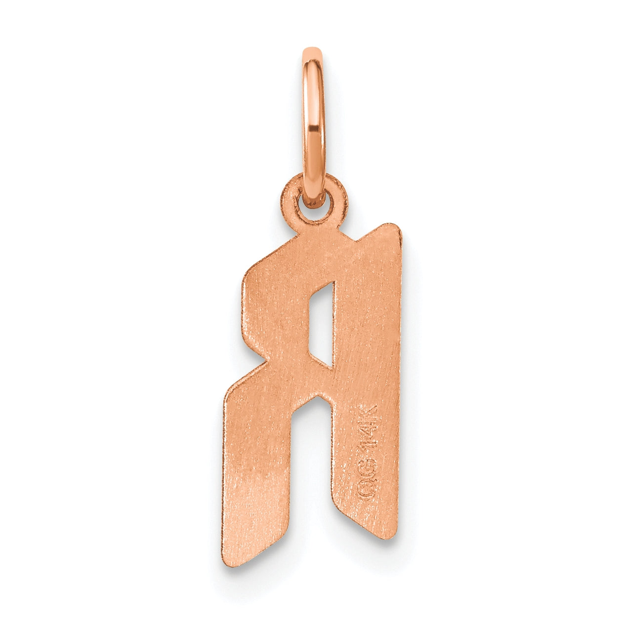 Sterling Silver Rhodium-plated Or Rose-plated Letter Initial Pendant