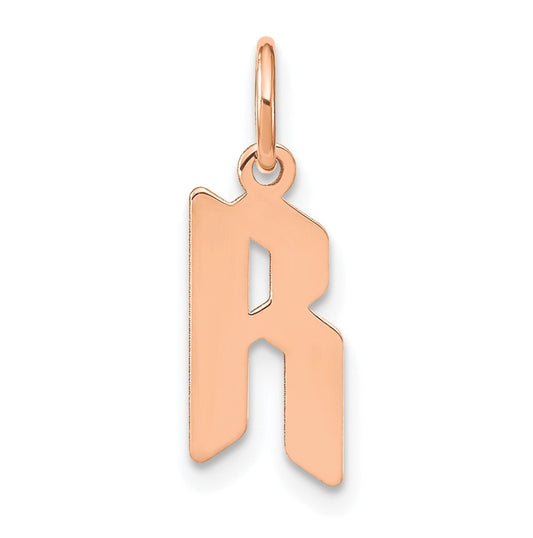 Sterling Silver Rhodium-plated Or Rose-plated Letter Initial Pendant