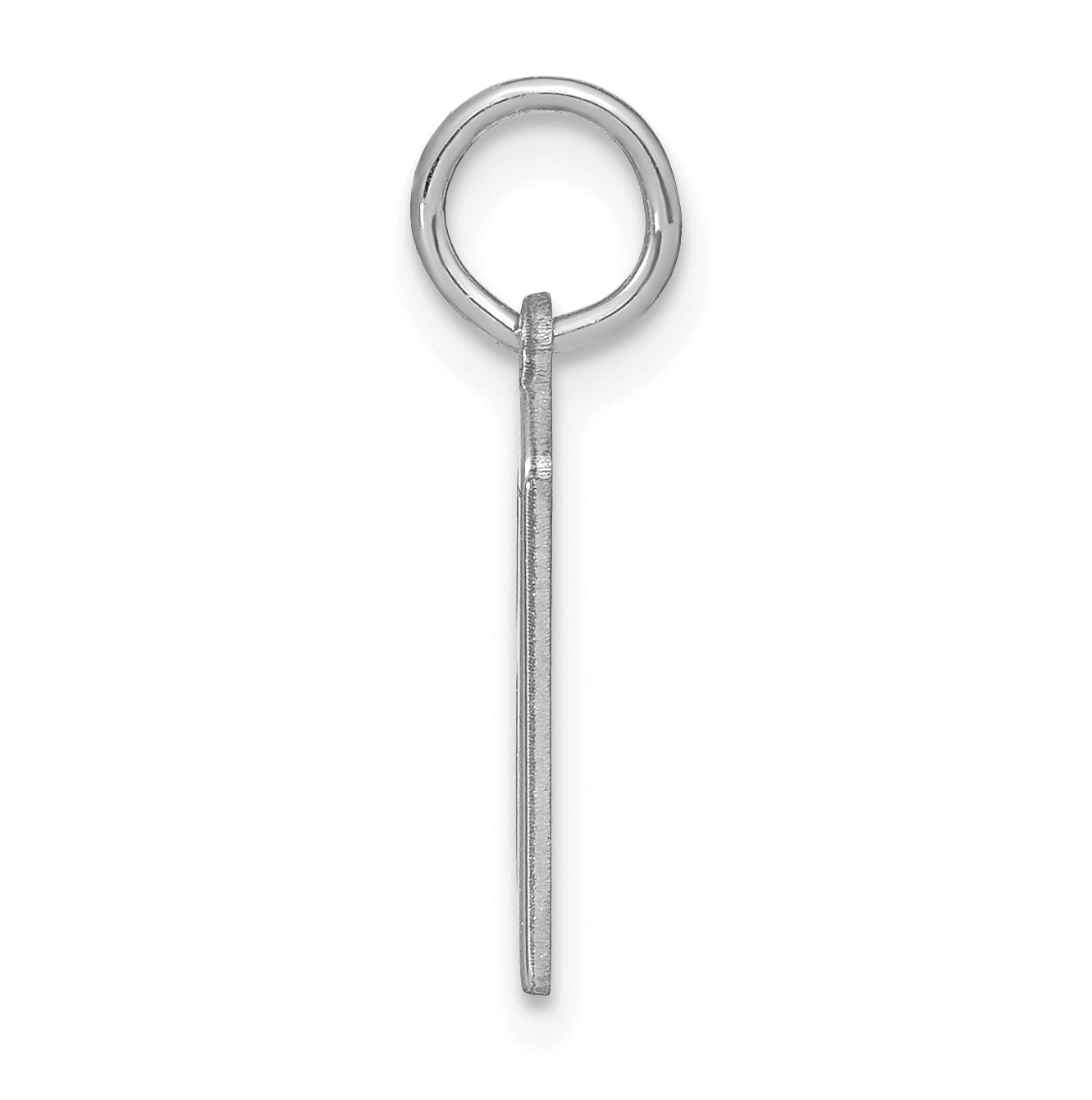 Sterling Silver Rhodium-plated Letter A Initial Pendant