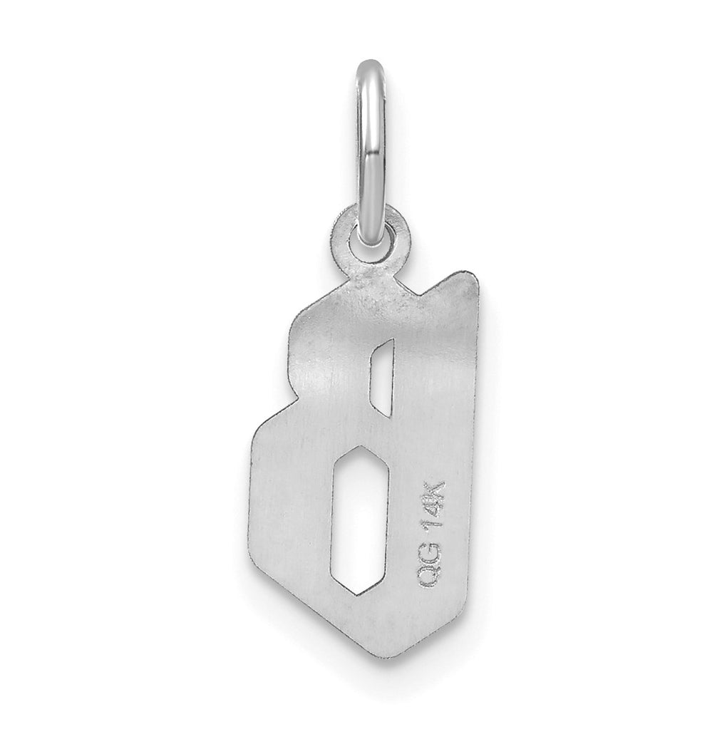 Sterling Silver Rhodium-plated Or Rose-plated Letter Initial Pendant