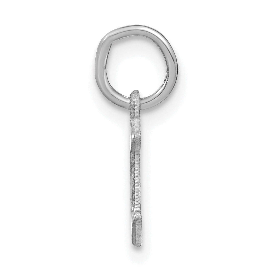 Sterling Silver Rhodium-plated Letter C Initial Pendant