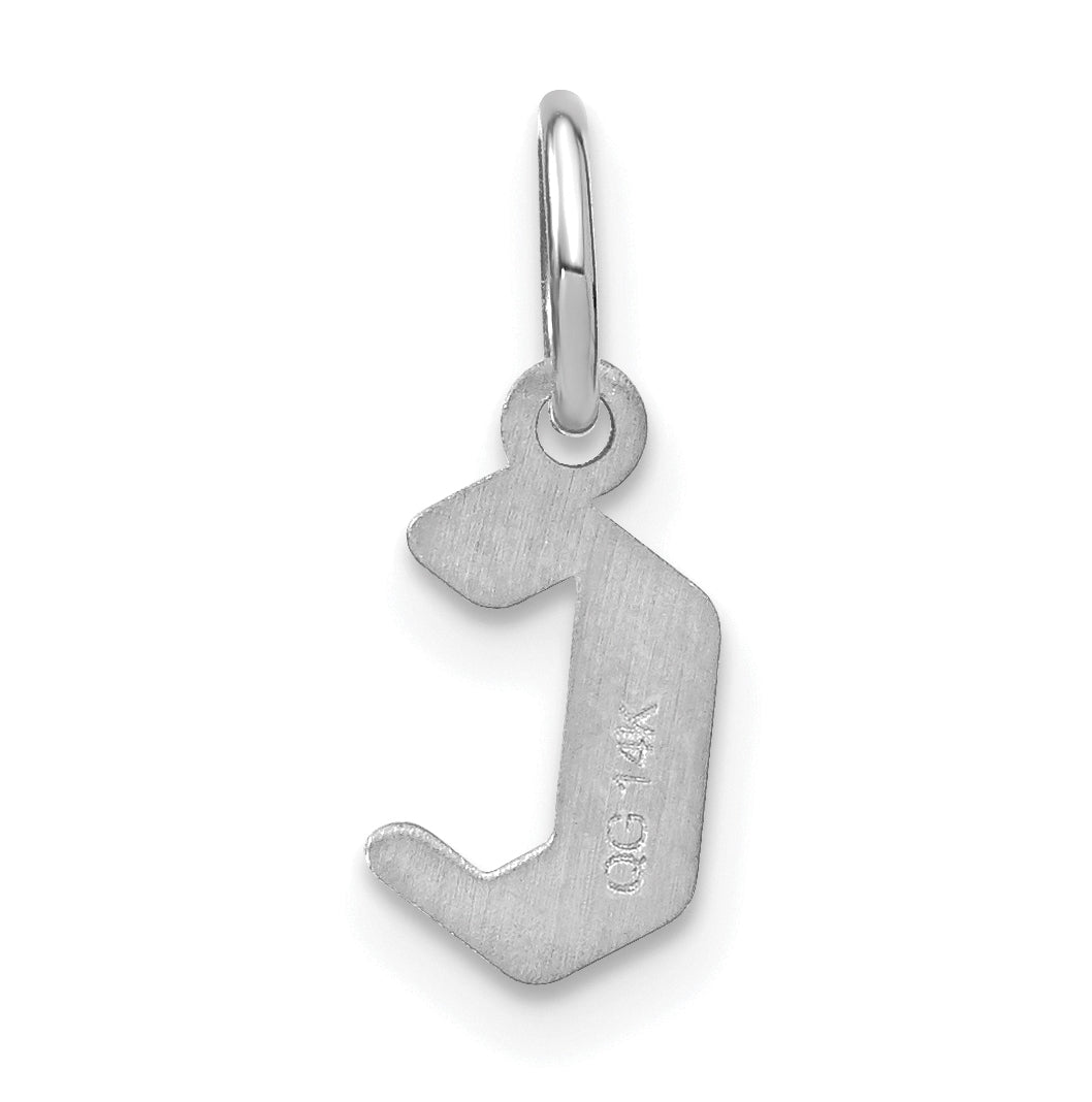 Sterling Silver Rhodium-plated Letter C Initial Pendant