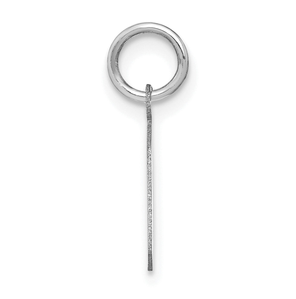 Sterling Silver Rhodium-plated Letter G Initial Pendant