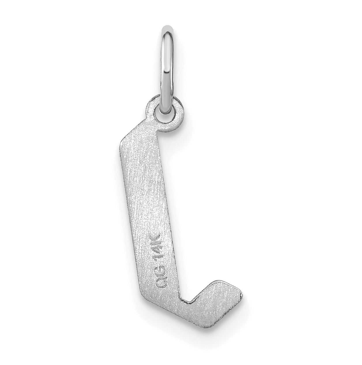 Sterling Silver Rhodium-plated Letter J Initial Pendant