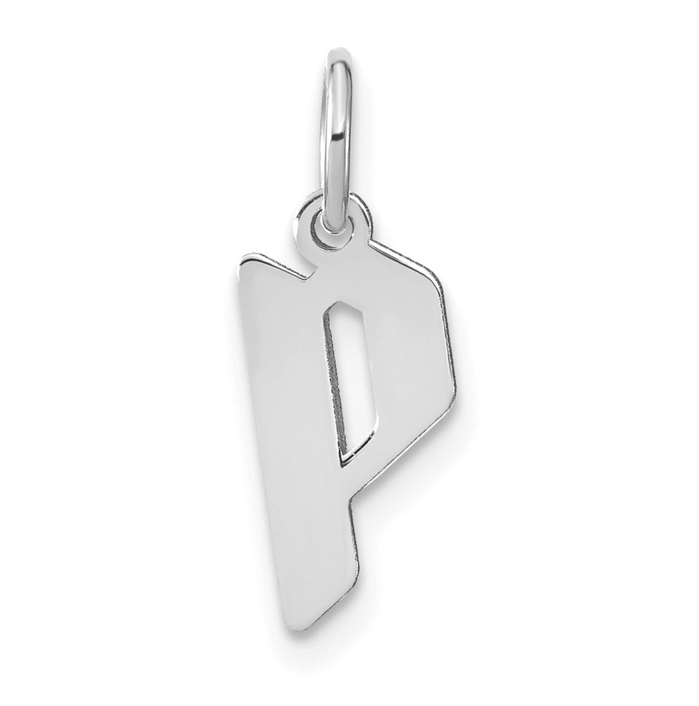 Sterling Silver Rhodium-plated Or Rose-plated Letter Initial Pendant