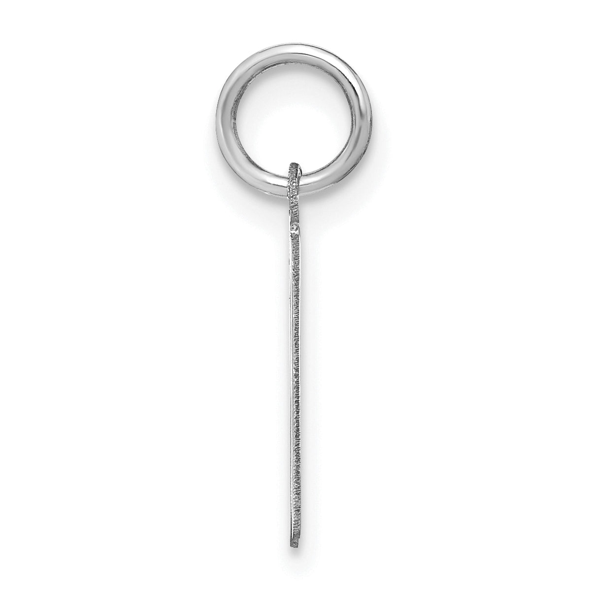 Sterling Silver Rhodium-plated Letter R Initial Pendant