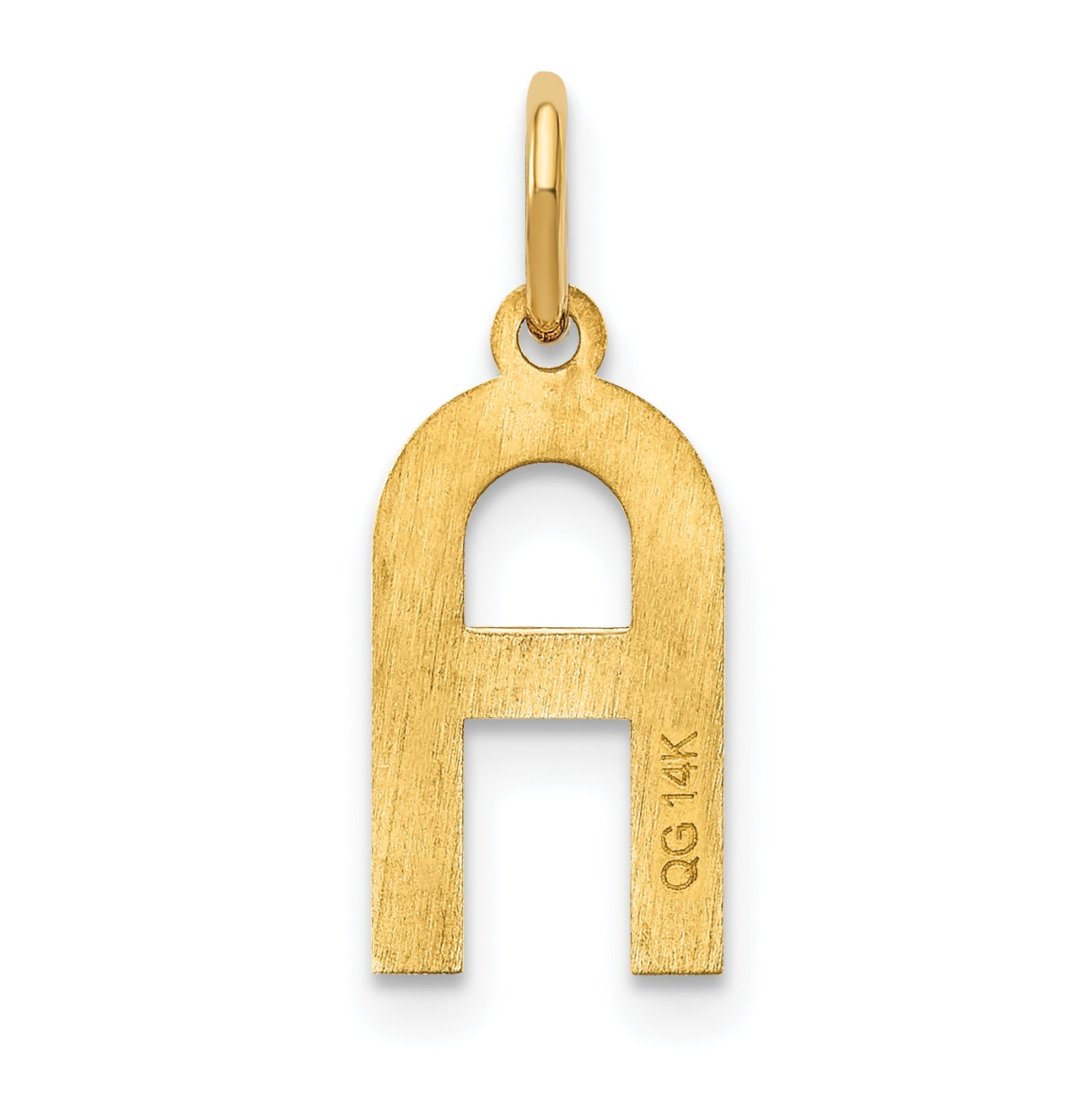 Sterling Silver Gold plated A Initial Pendant