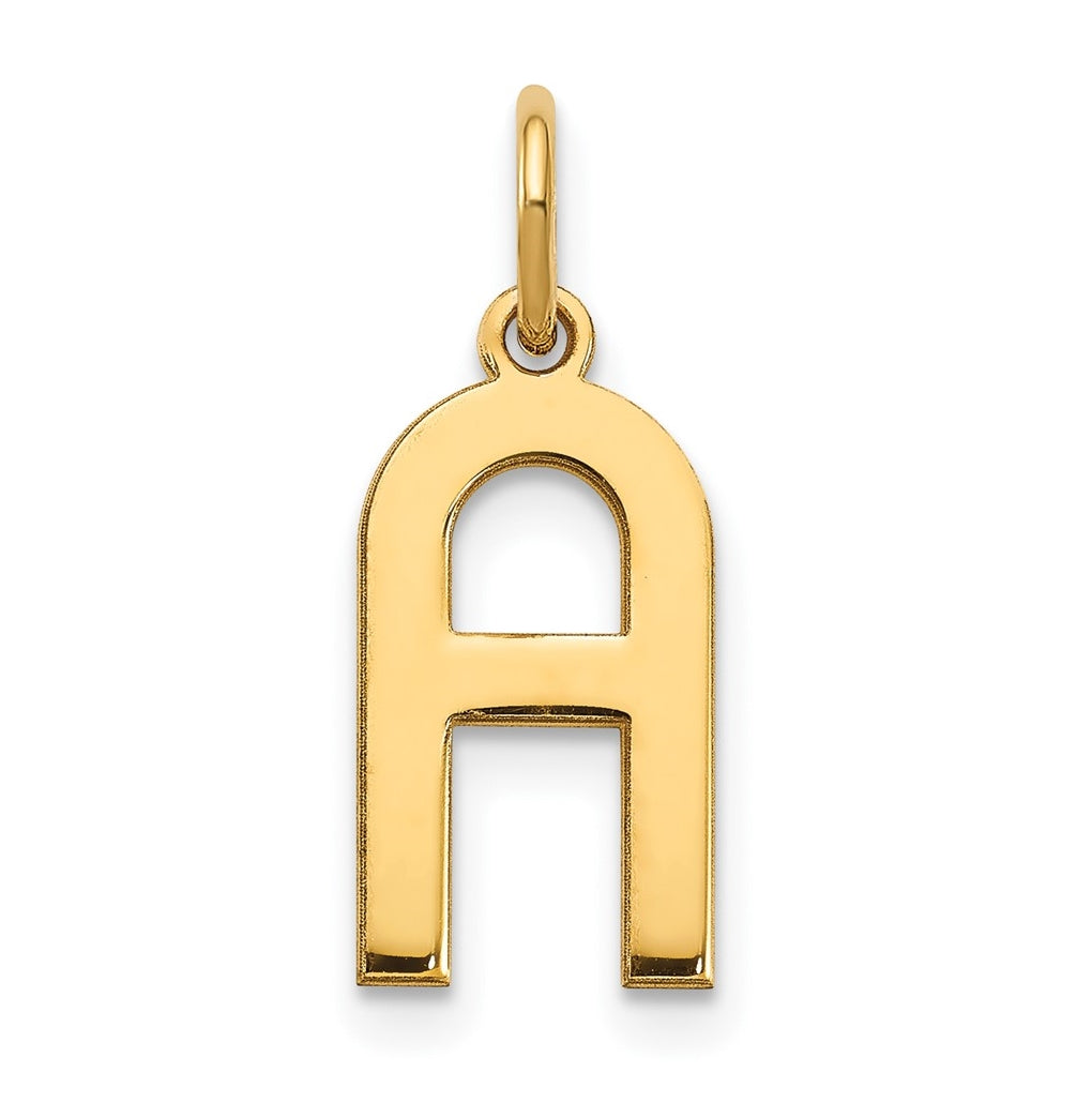 Sterling Silver Gold plated A Initial Pendant