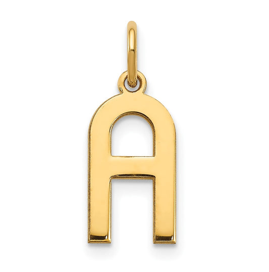 Sterling Silver Gold plated A Initial Pendant