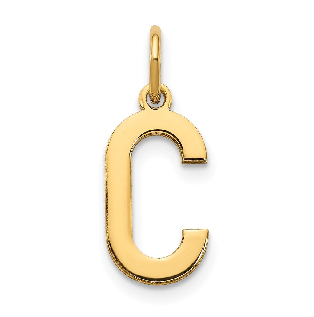Sterling Silver Gold plated C Initial Pendant