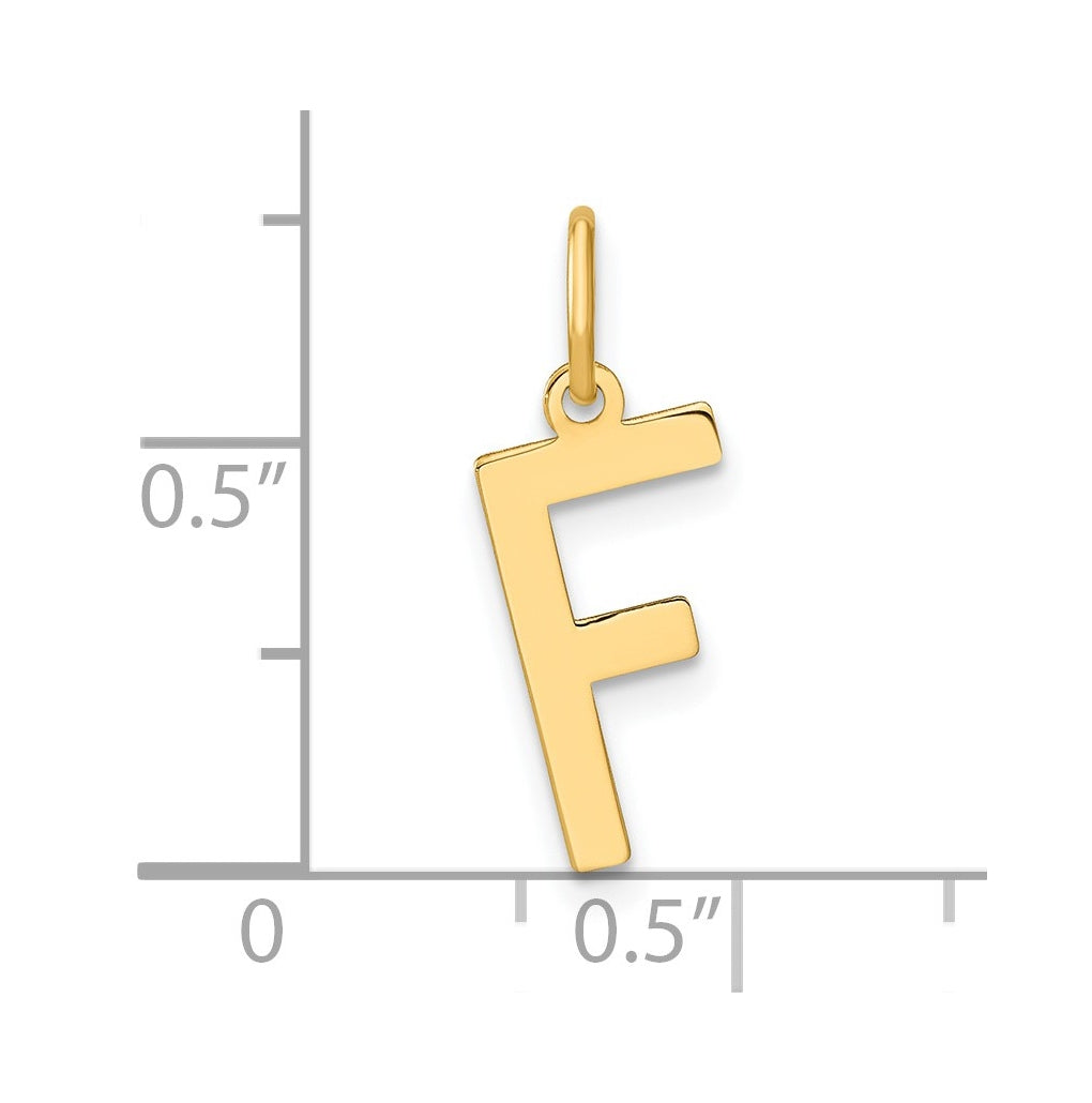 14K White Or Rose Gold Or Sterling Silver Rhodium Or Rose Or Gold-plated Letter Initial Pendant