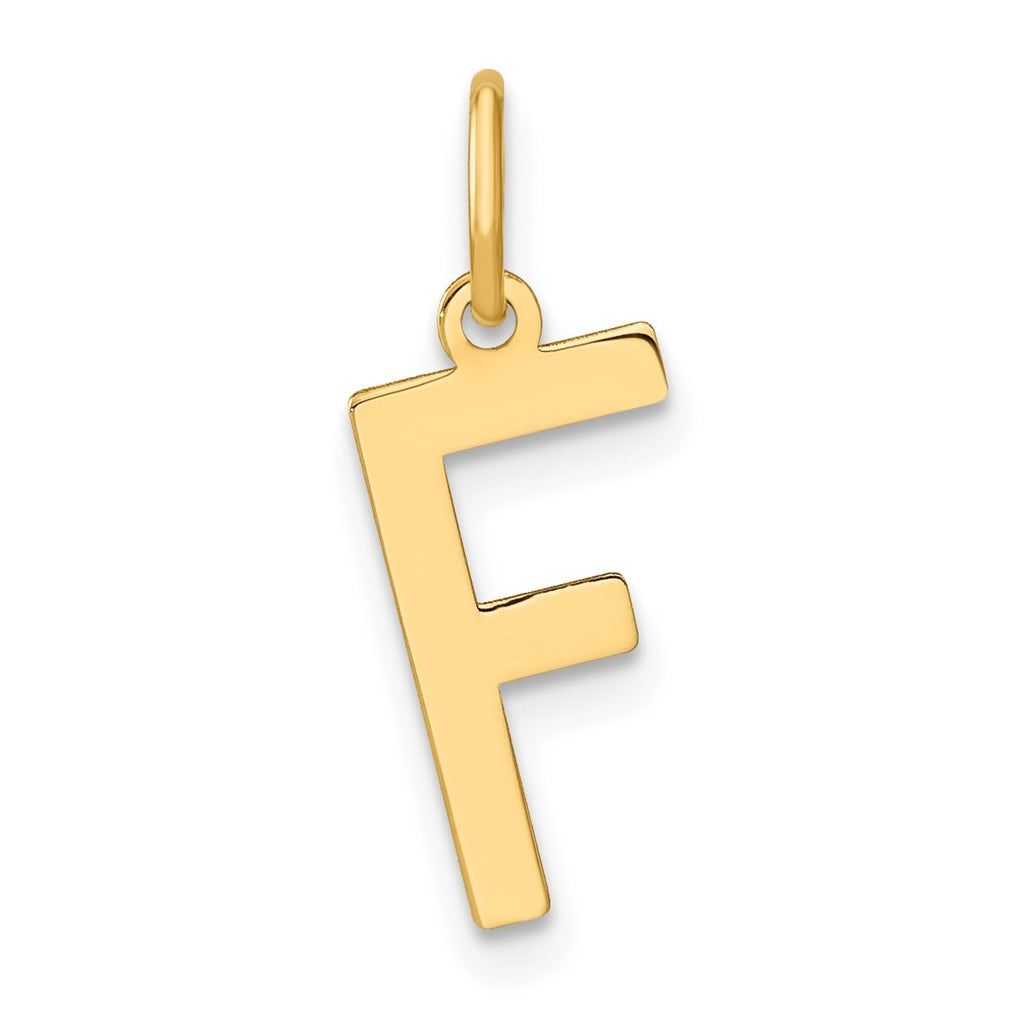 14K White Or Rose Gold Or Sterling Silver Rhodium Or Rose Or Gold-plated Letter Initial Pendant