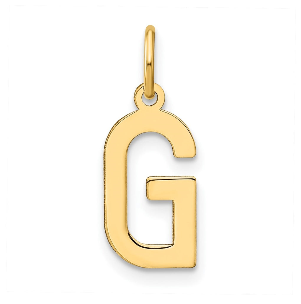 Sterling Silver Gold plated G Initial Pendant