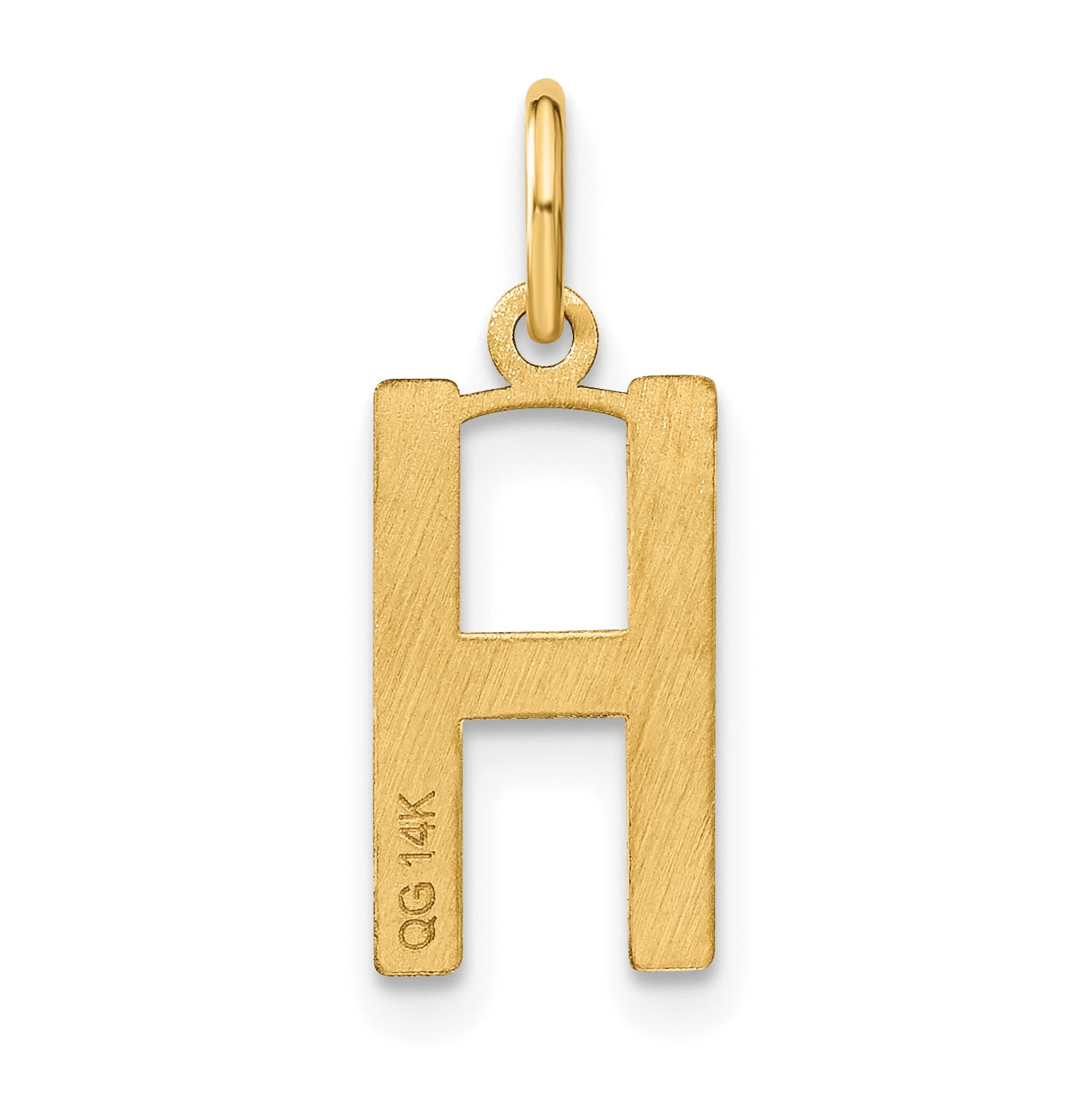Sterling Silver Gold plated H Initial Pendant