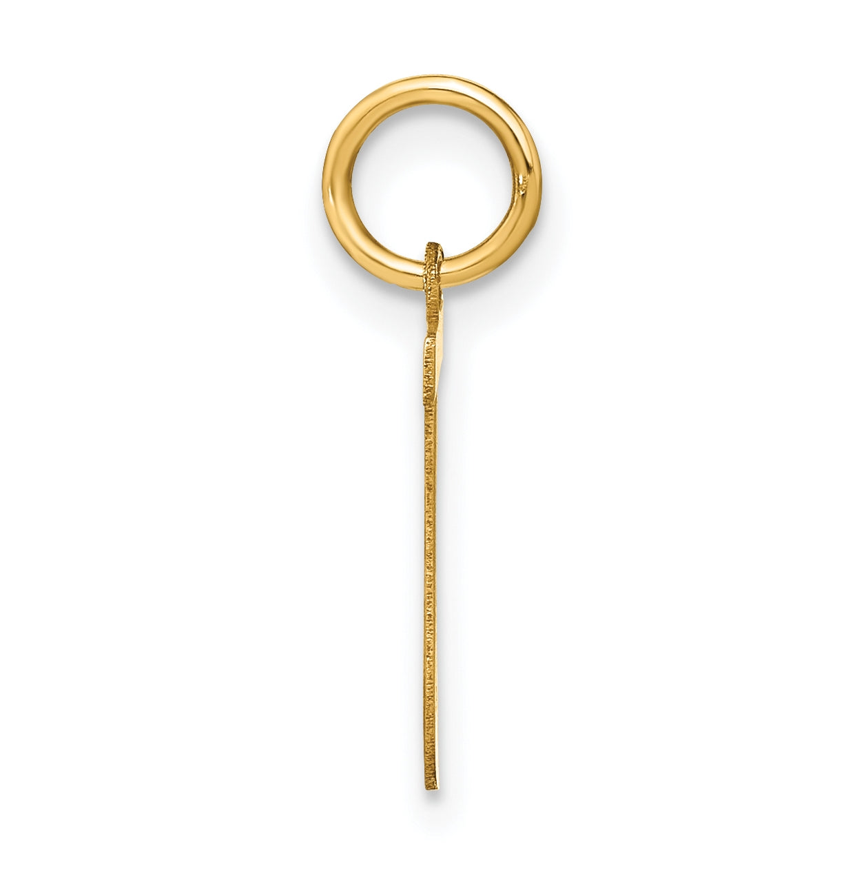 14K Yellow Gold Letter J Initial Pendants