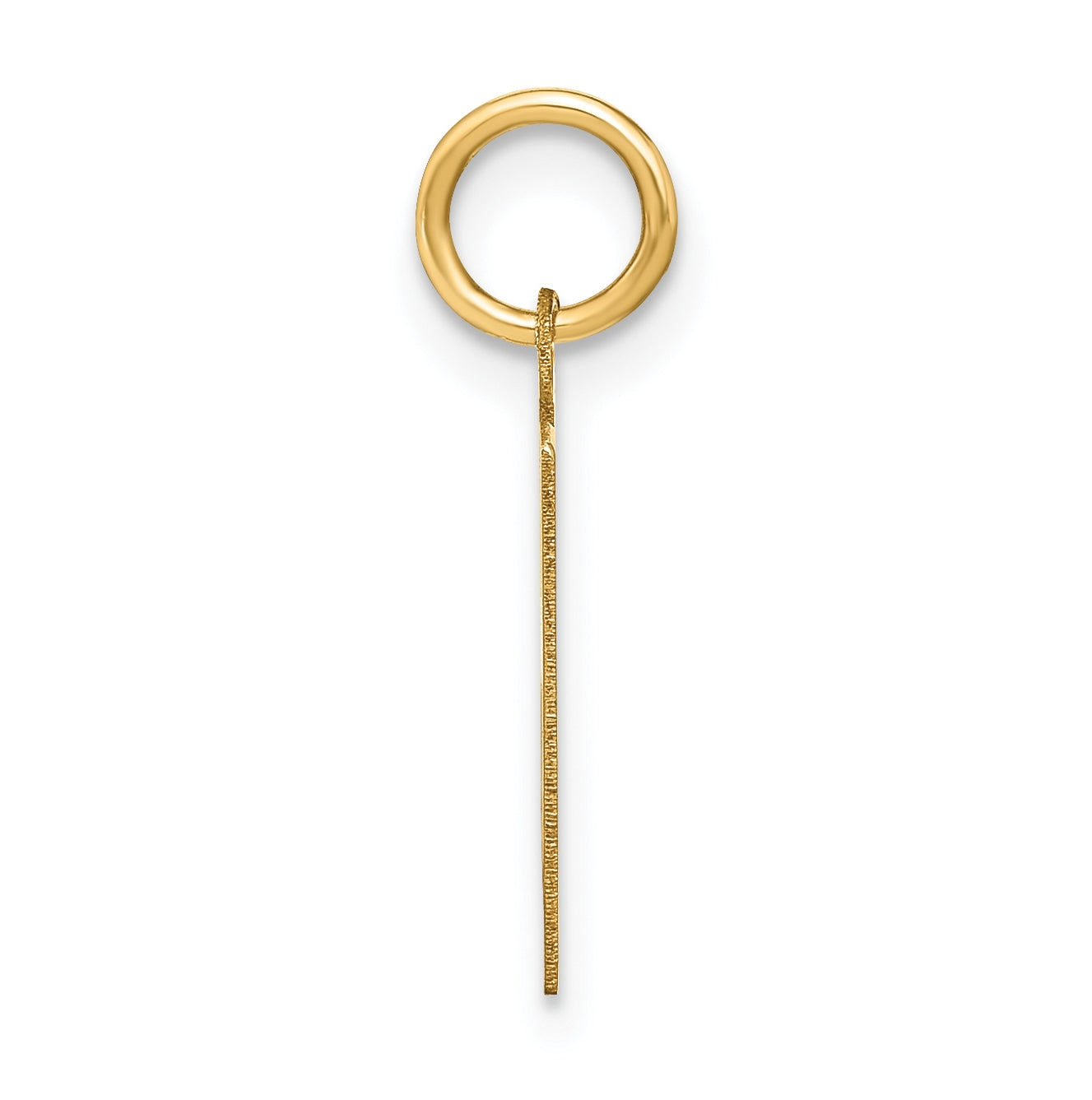 Sterling Silver Gold plated K Initial Pendant