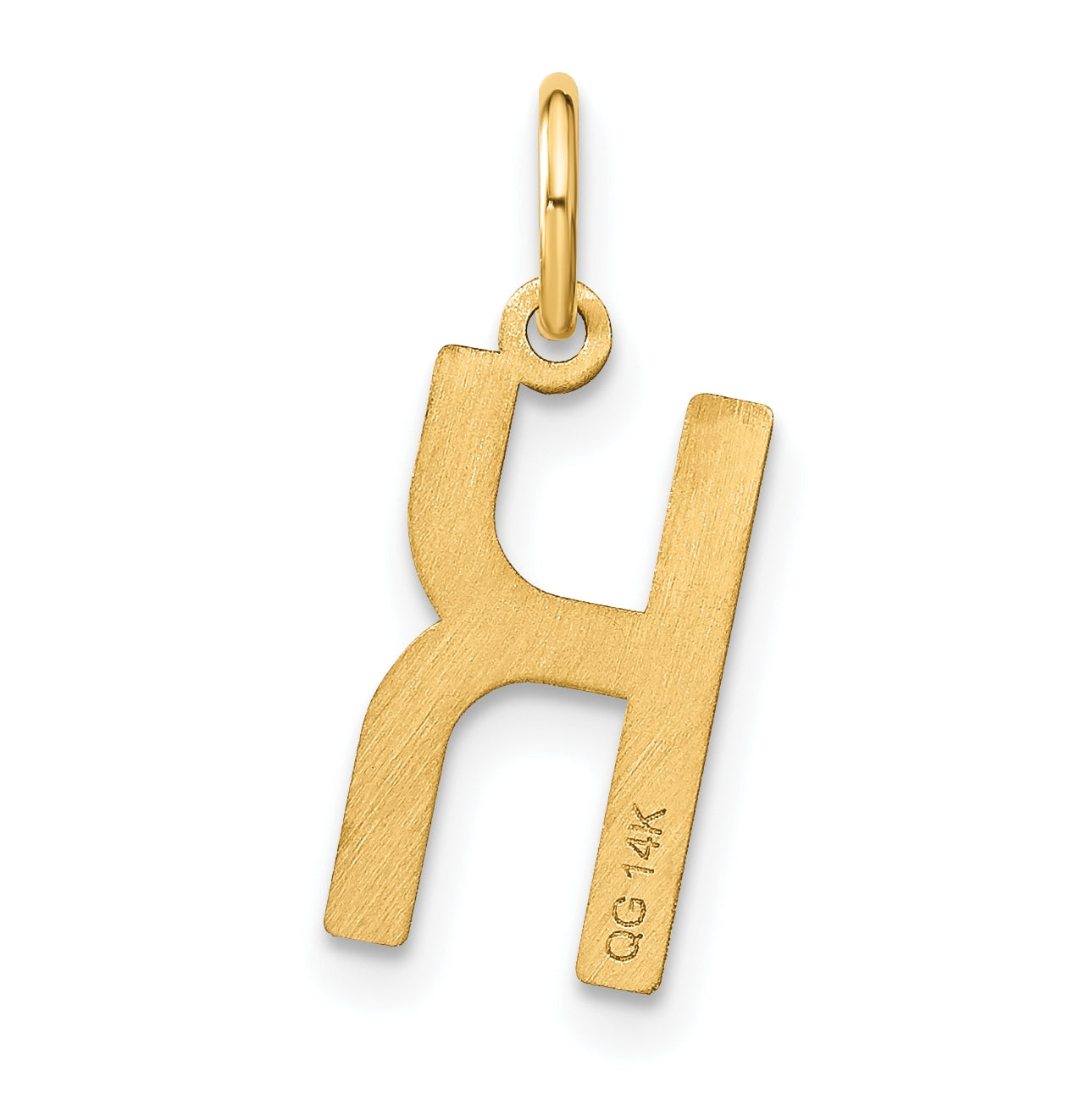 Sterling Silver Gold plated K Initial Pendant