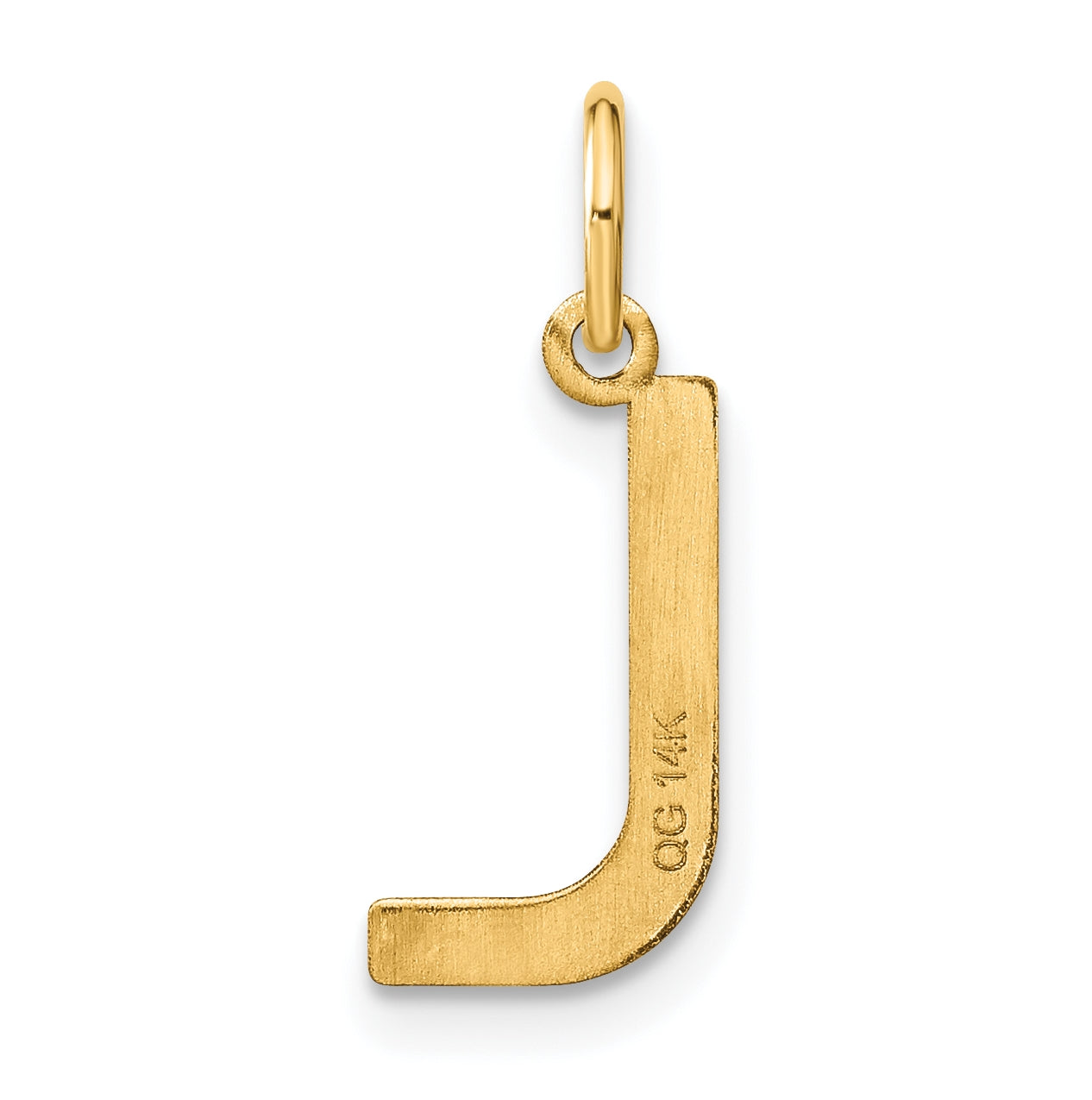 14K Yellow Gold Letter L Initial Pendants