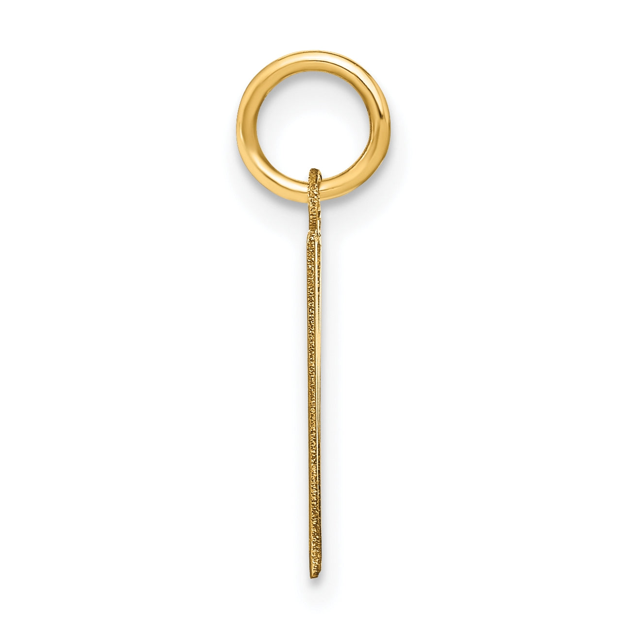 14K Yellow Gold Letter M Initial Pendants