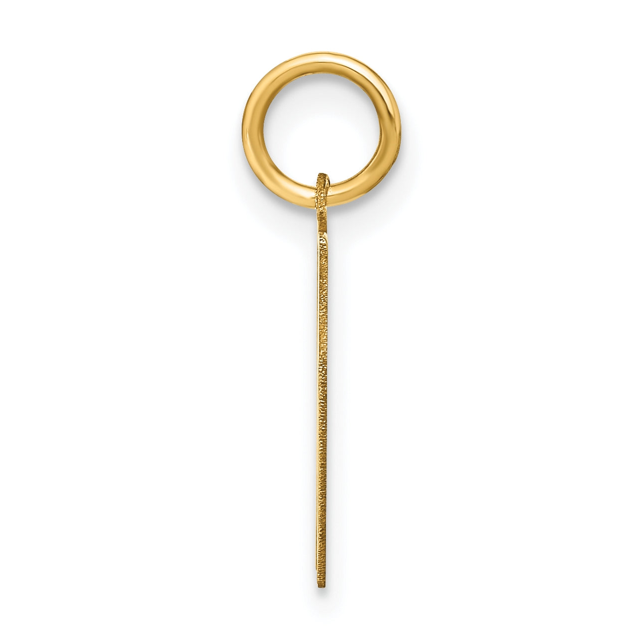 14K Yellow Gold Letter N Initial Pendants