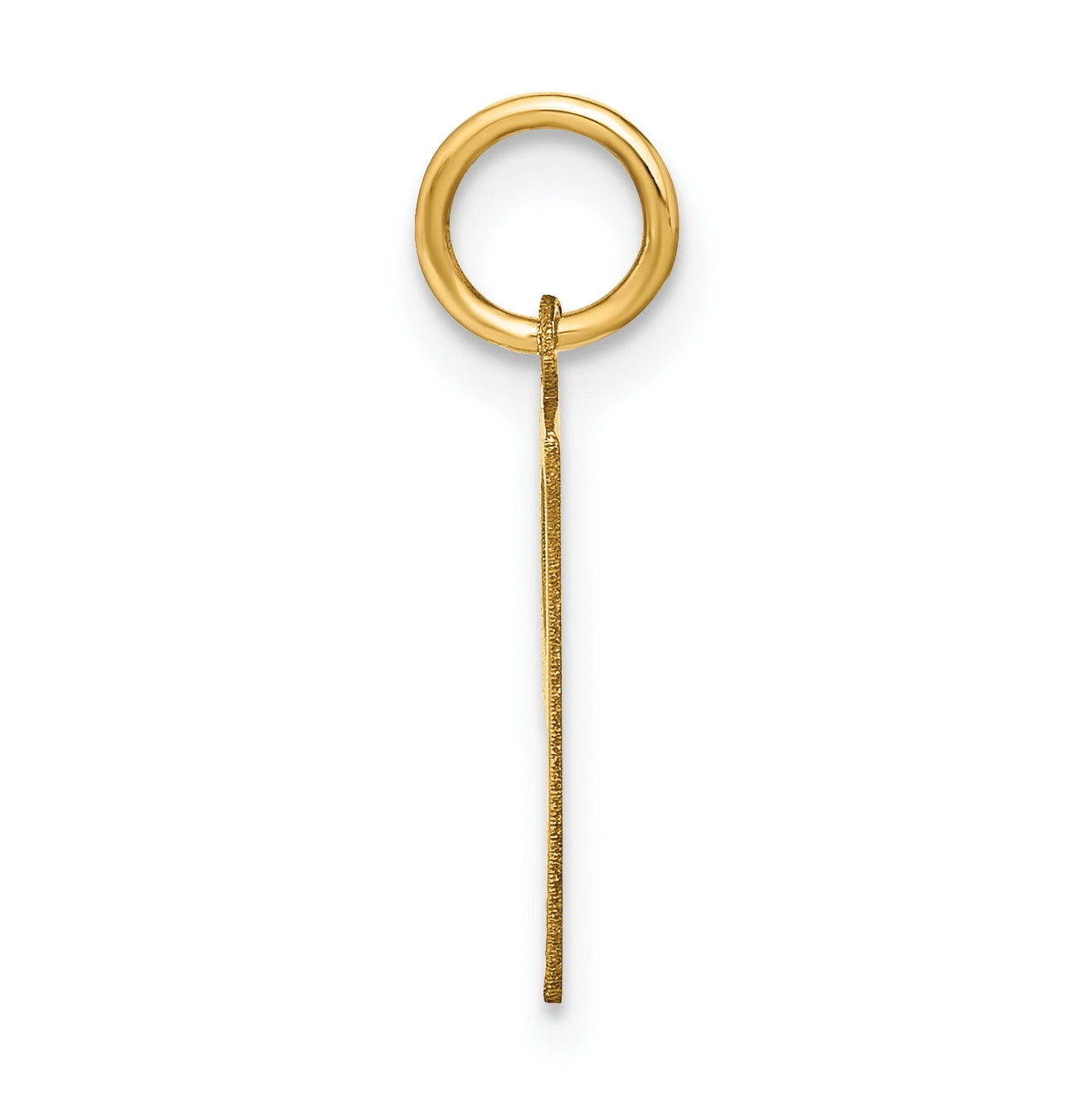 14K Yellow Gold Letter P Initial Pendants