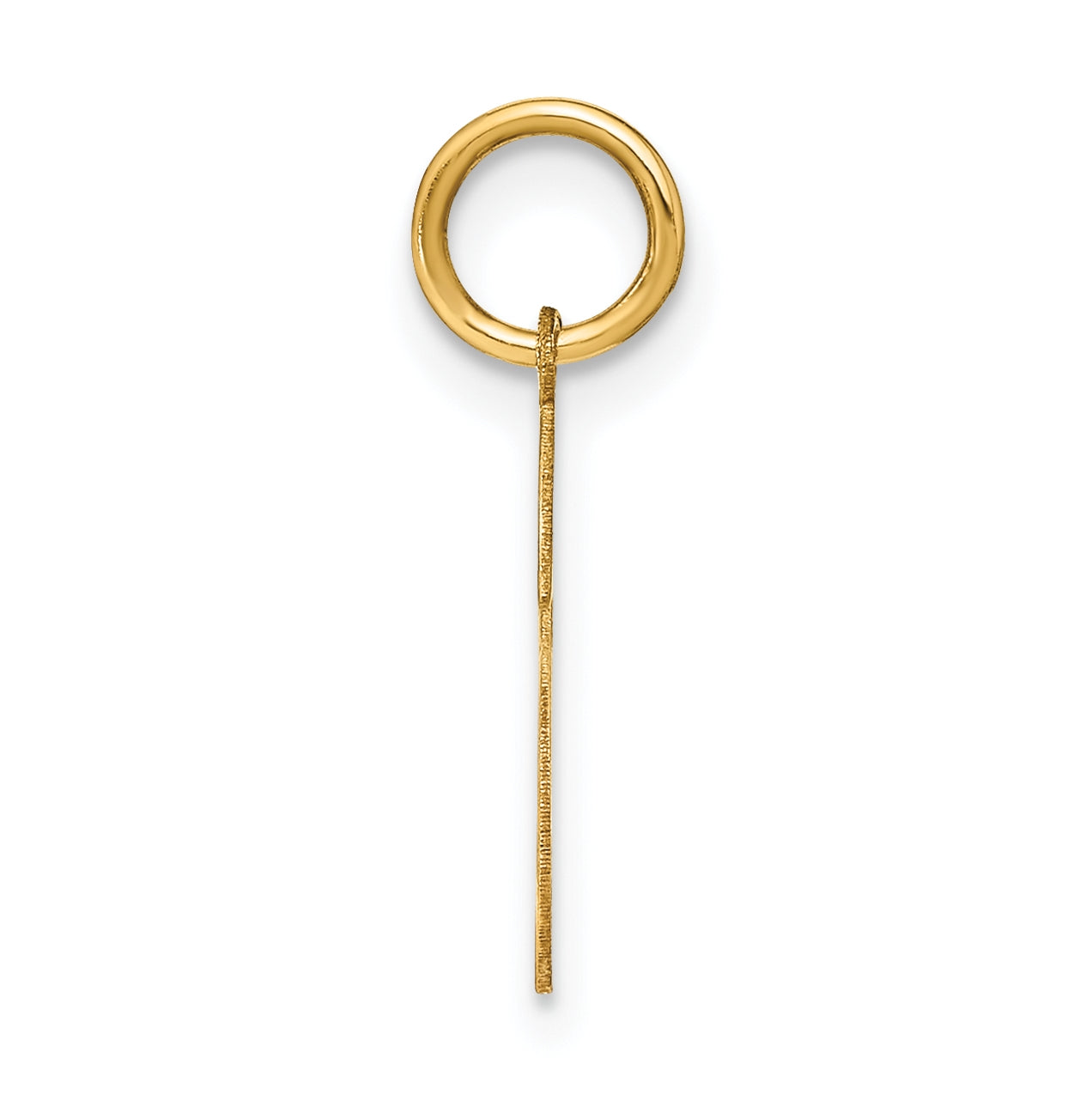 14K Yellow Gold Letter S Initial Pendants