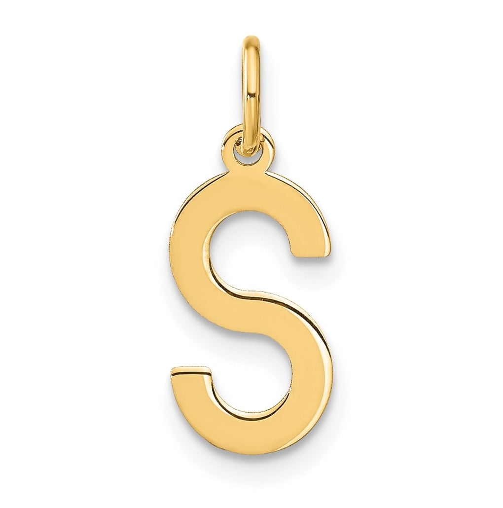 Sterling Silver Gold plated S Initial Pendant