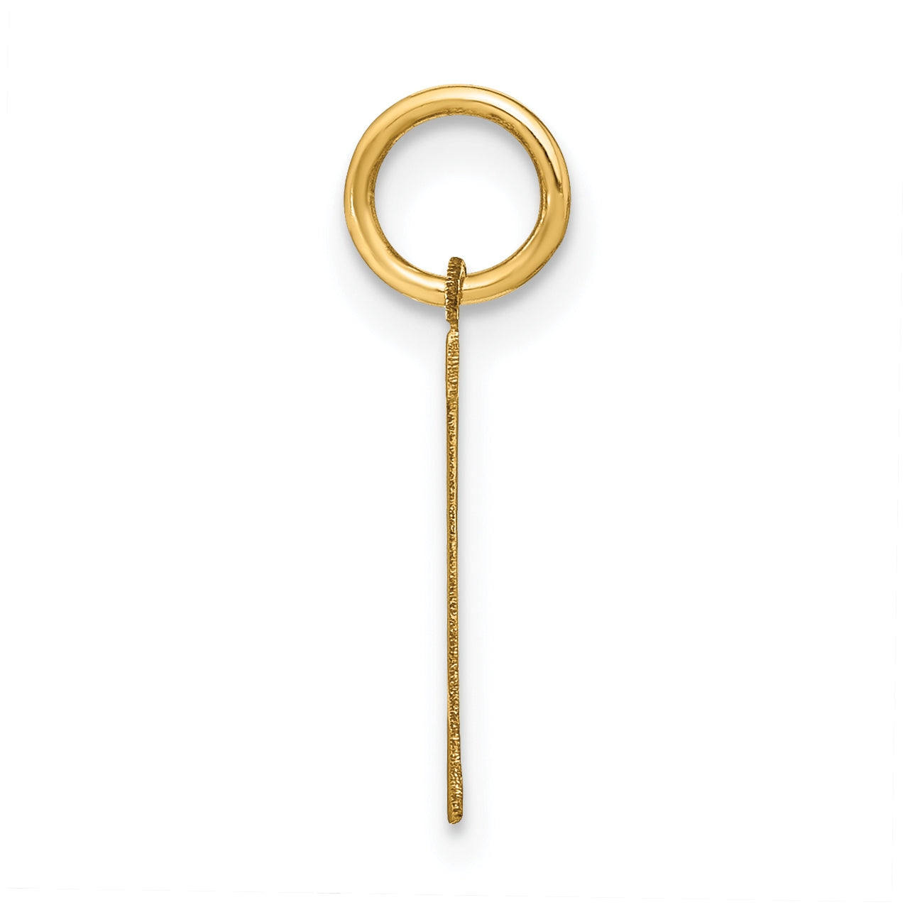 14K Yellow Gold Letter T Initial Pendants
