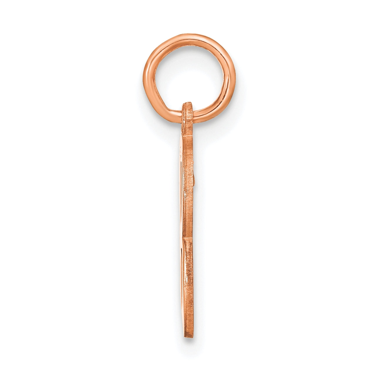 14k Rose Gold Letter B Initial Pendant