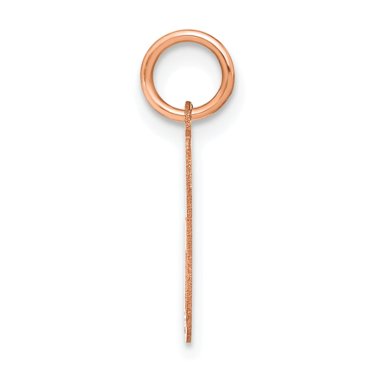 Sterling Silver Rose Gold-Plated Letter G Initial Pendant
