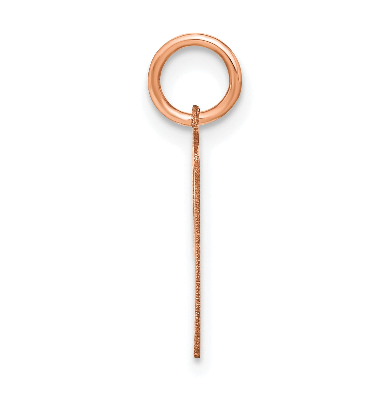14k Rose Gold Letter P Initial Pendant