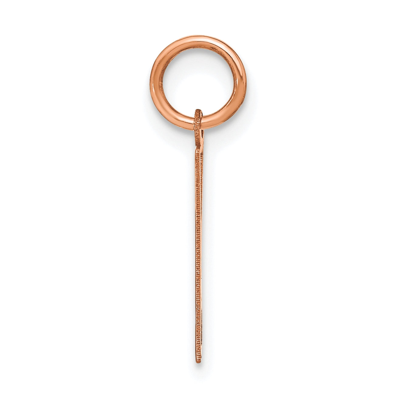 14k Rose Gold Letter W Initial-Pendant