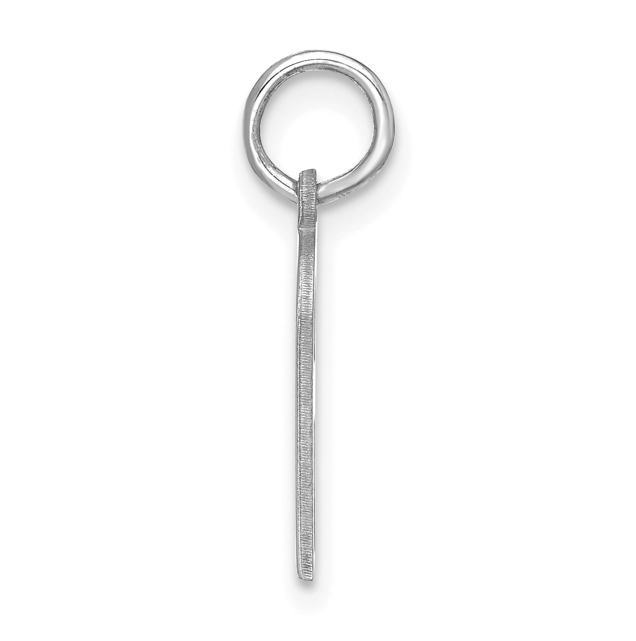 14K White Gold Letter A Initial Pendants