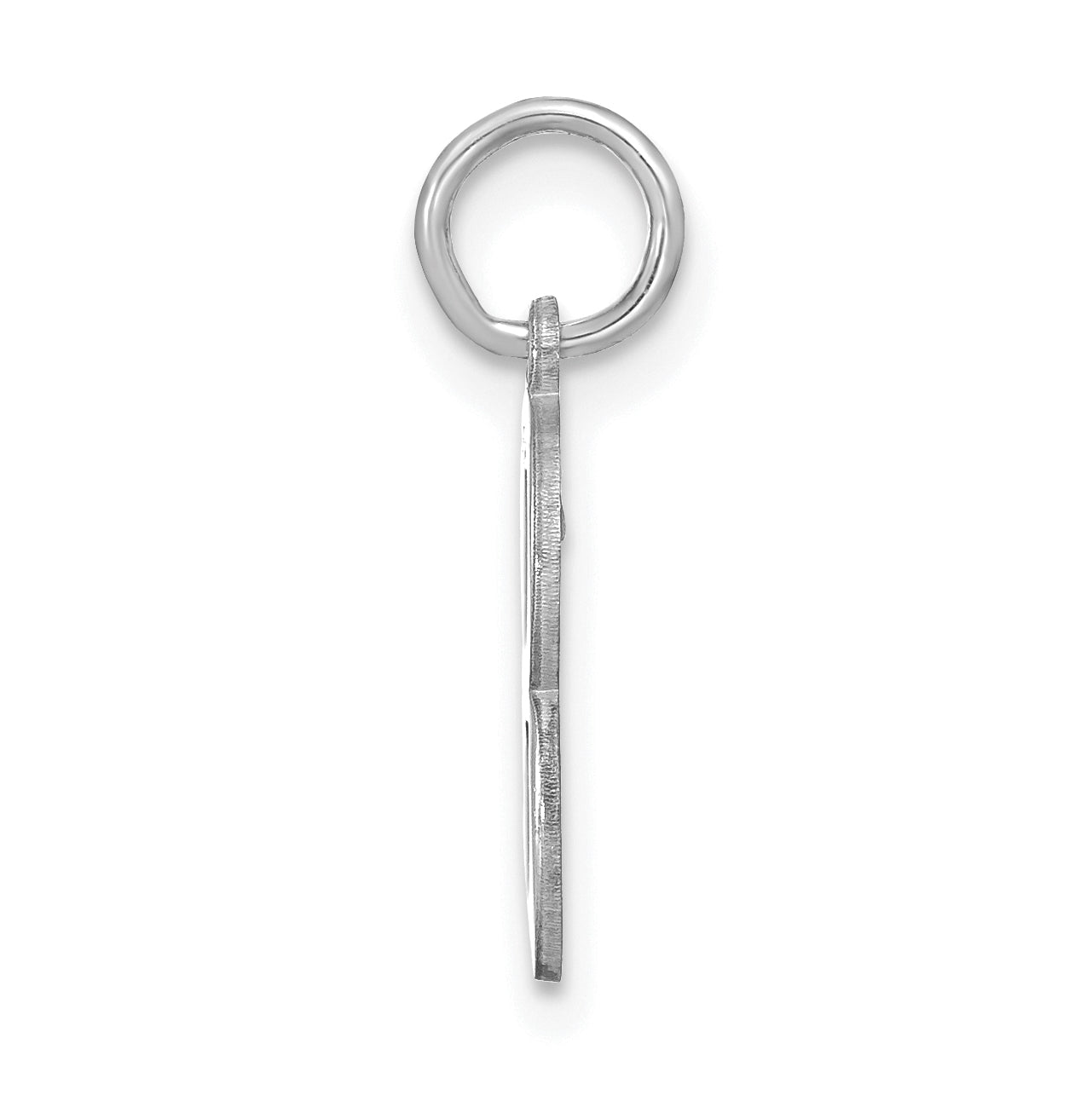 14K White Gold Letter B Initial Pendants