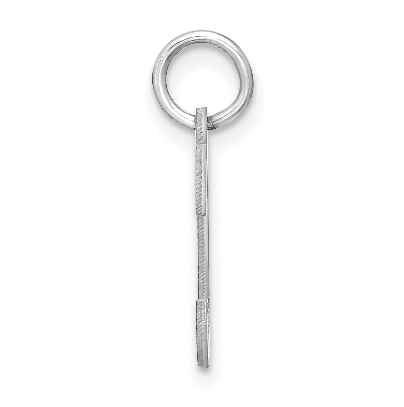 14K White Gold Letter C Initial Pendants