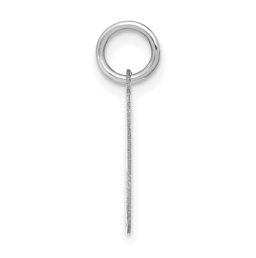 14K White Or Rose Gold Or Sterling Silver Rhodium Or Rose Or Gold-plated Letter Initial Pendant