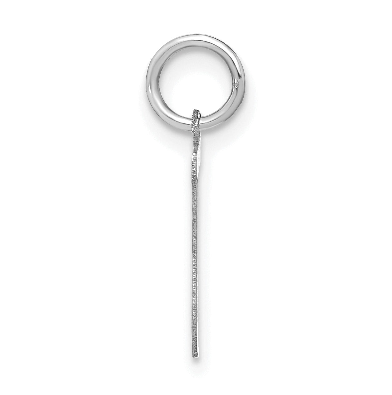 Sterling Silver Rhodium-Plated Letter J Initial Pendant