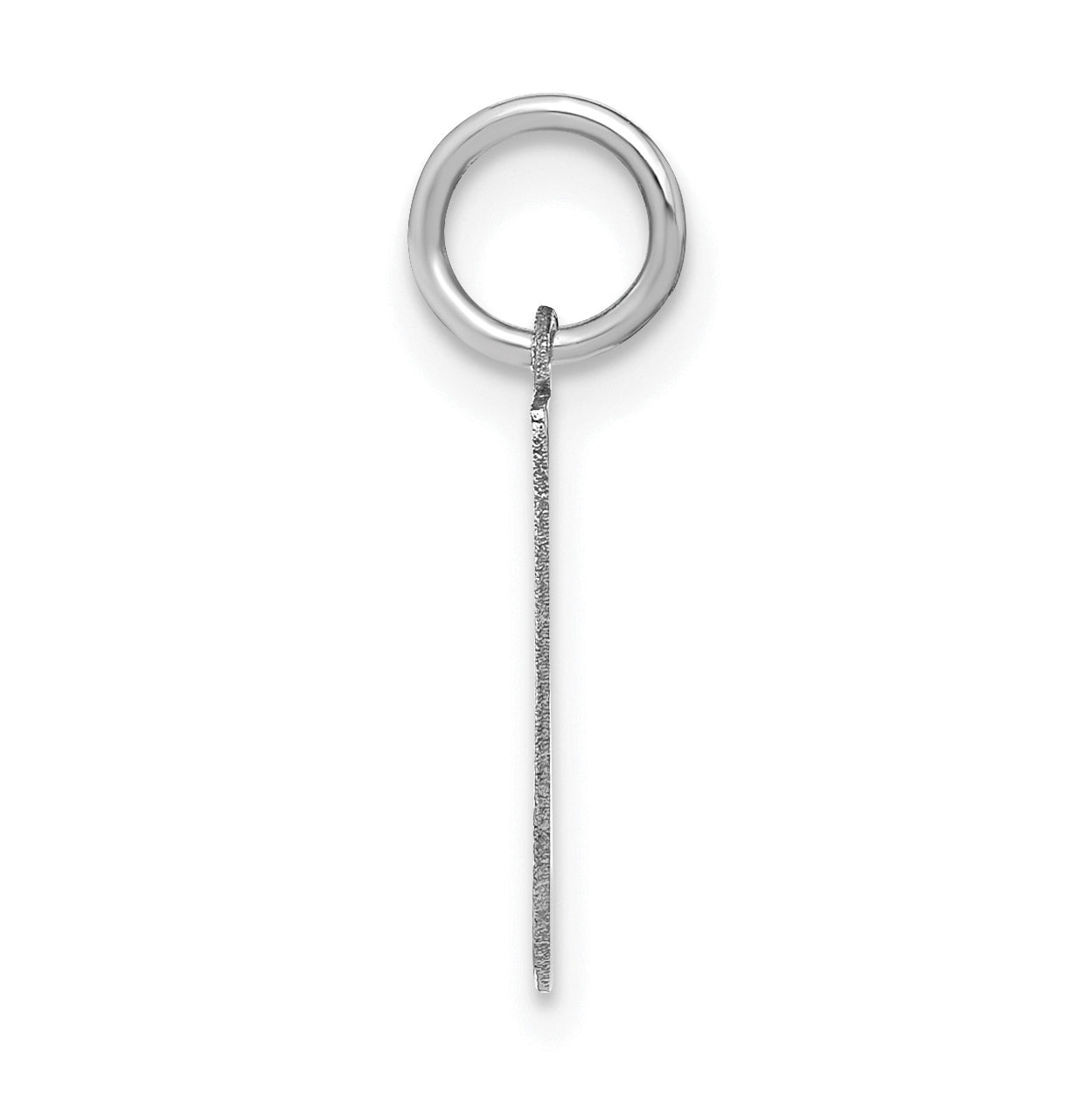 Sterling Silver Rhodium-Plated Letter L Initial Pendant