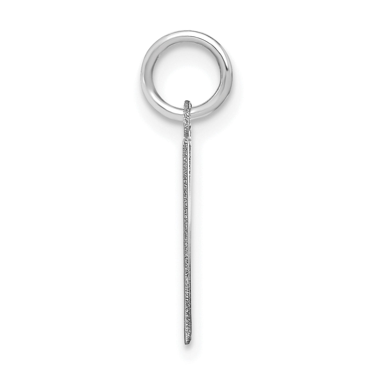 Sterling Silver Rhodium-Plated Letter M Initial Pendant
