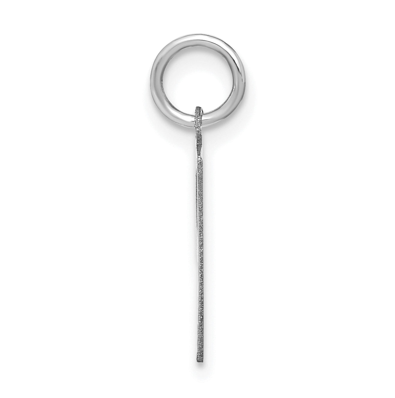 Sterling Silver Rhodium-Plated Letter Letter P Initial Pendant