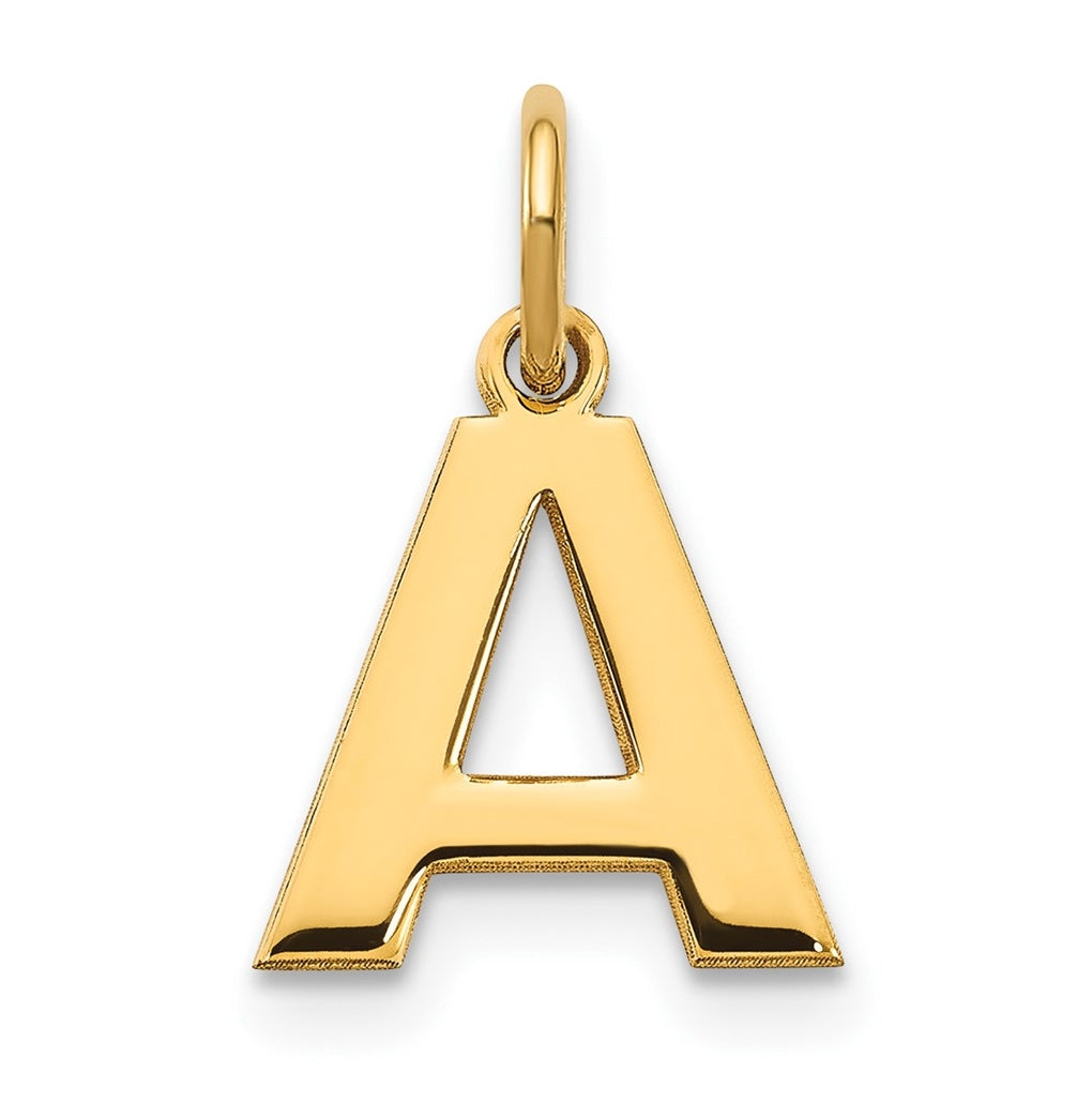 Sterling Silver Gold-plated Letter A Initial Pendant