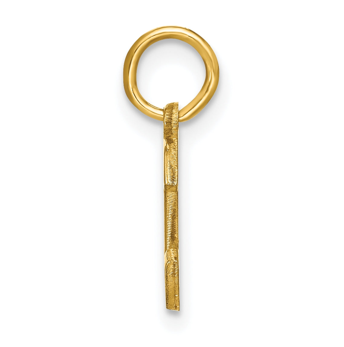 14K Yellow Gold Initial C Letter Pendants