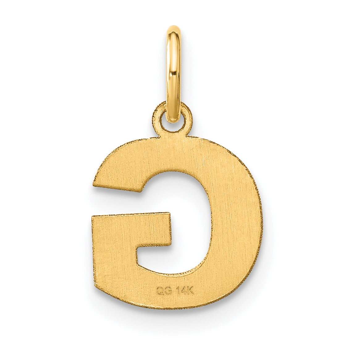 Sterling Silver Gold-plated Letter G Initial Pendant