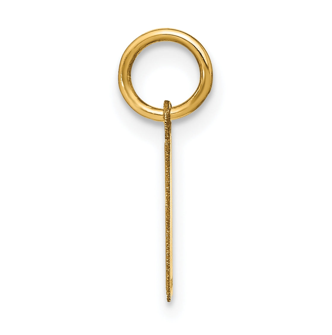 14K Yellow Gold I Initial Pendant