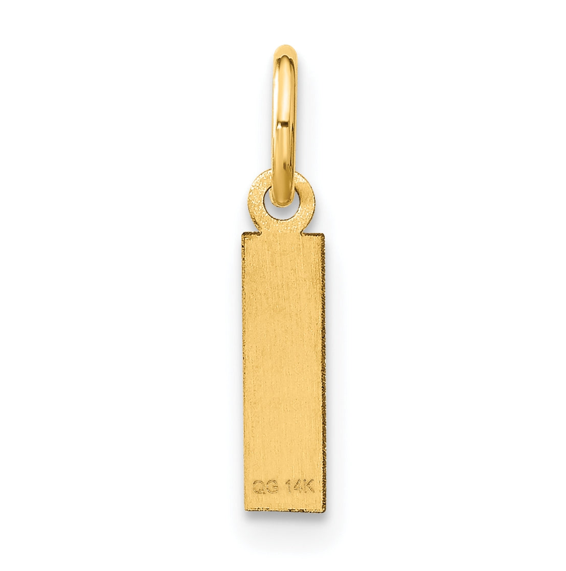 14K Yellow Gold I Initial Pendant