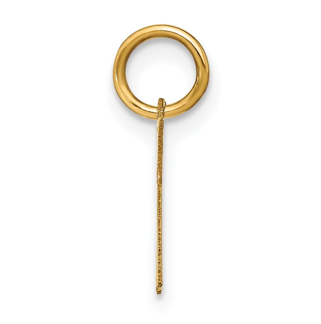 14K Yellow Gold K Initial Pendant